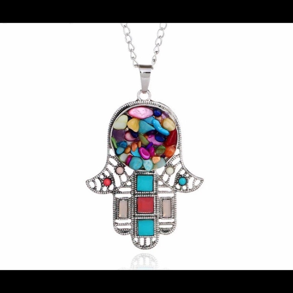 Hamsa Pendant Necklace